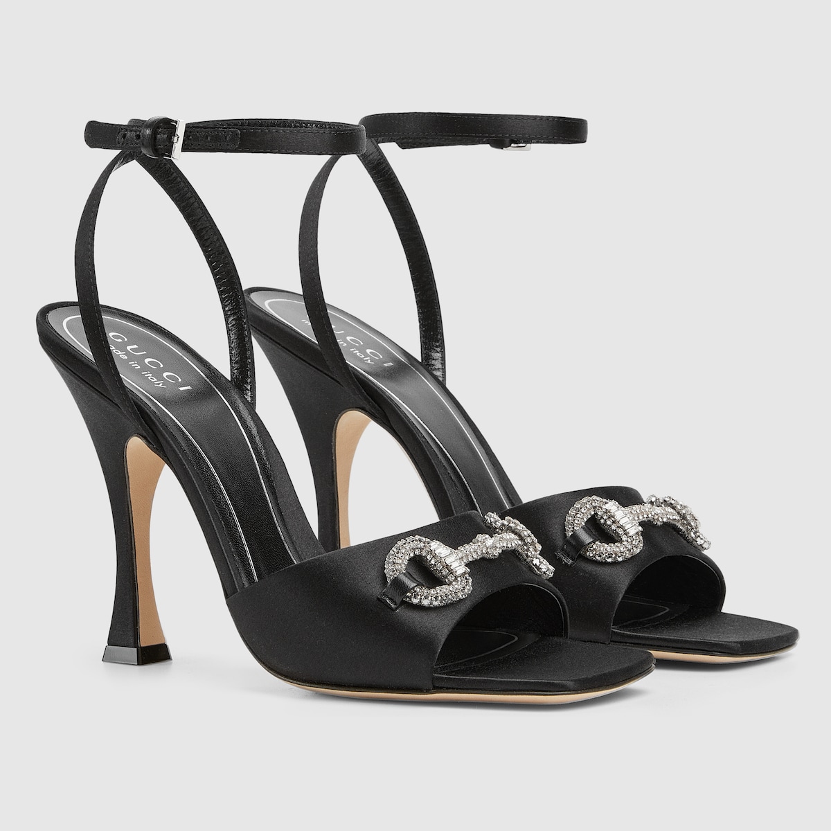 Gucci Women’s sandal with crystal Horsebit - Image 3